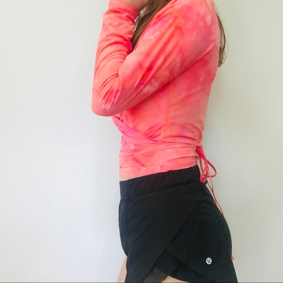 Outdoor Voices mesh tie dye wrap long sleeve crop - Picture 5 of 6